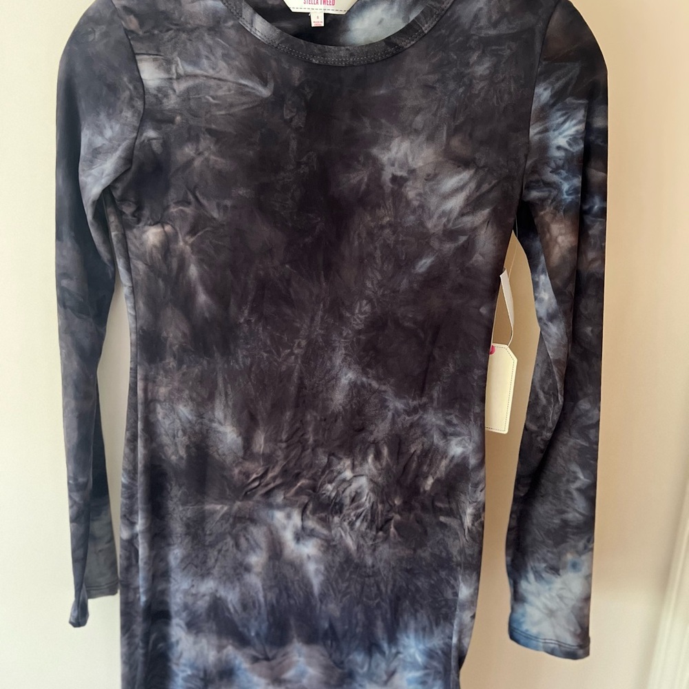 Stella Tweed Black and Gray Bodycon Dress for Night Out